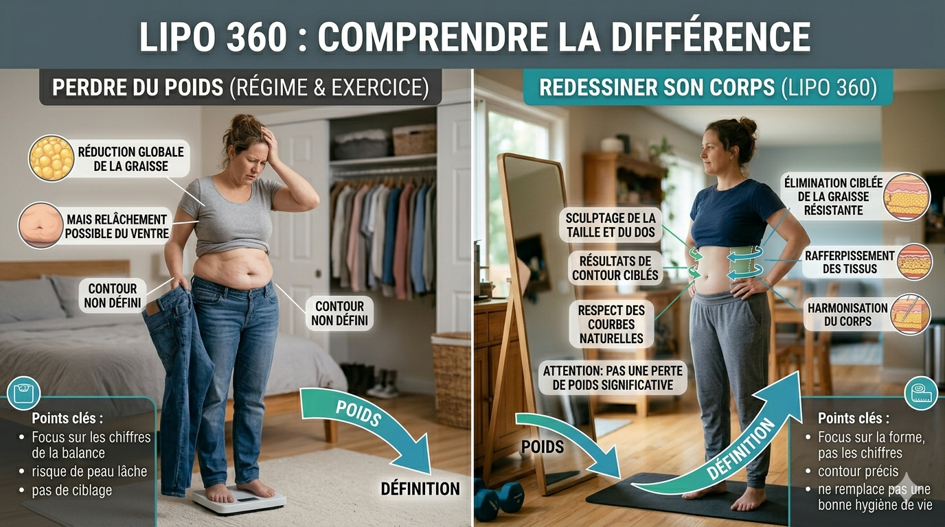 sculpter la silhouette vs perte de poids