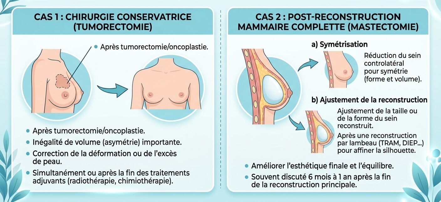 Réduction Mammaire après un Cancer du Sein : dans Quels Cas est-elle Envisageable ?