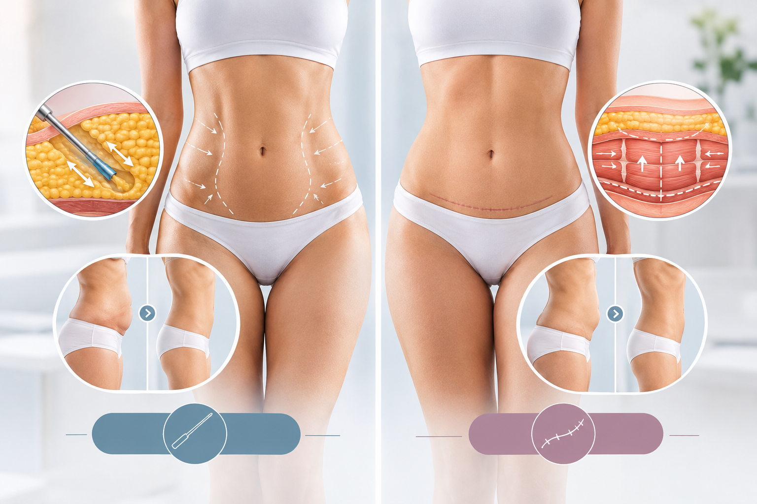 Liposuccion ou Lipoabdominoplastie : comprendre la différence